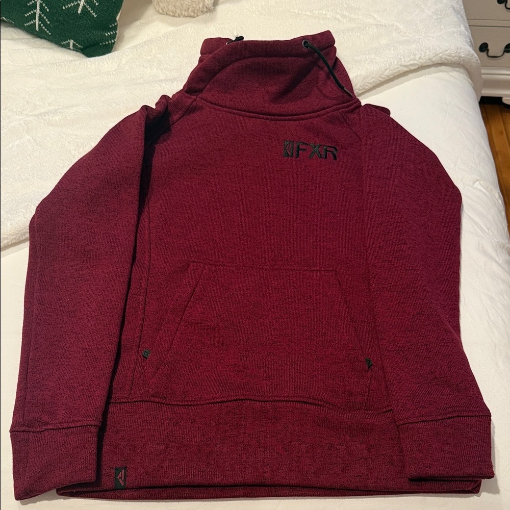 Burgundy Cowl Neck Sweater